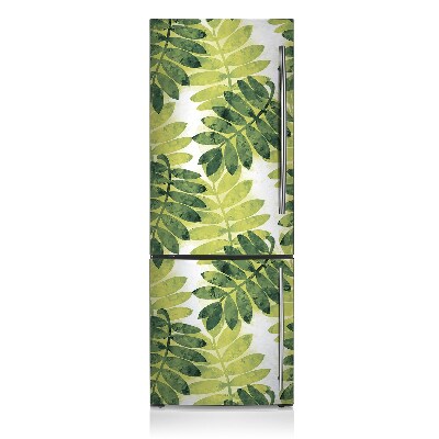 Magnetische bedrukte mat Groene varenblaadjes