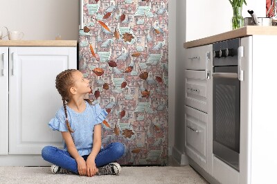 Magnetische bedrukte mat Herfststad