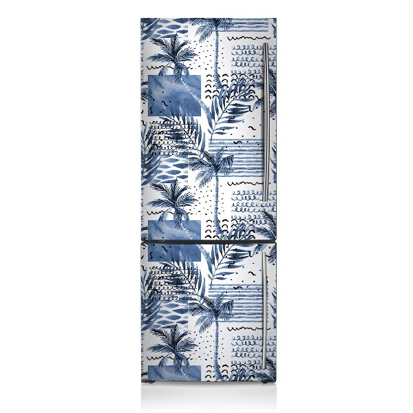 Magnetische bedrukte mat Blauwe palmbomen