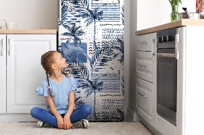 Magnetische bedrukte mat Blauwe palmbomen