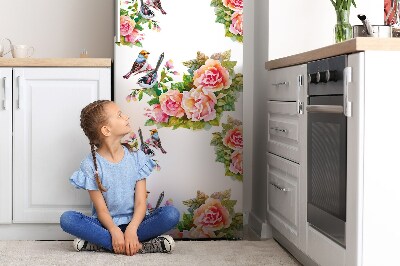 Magnetische bedrukte mat Vogels op de tak