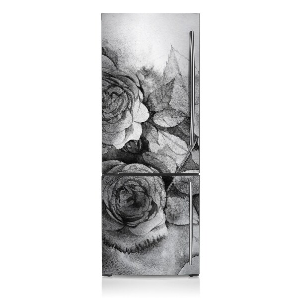 Magnetische bedrukte mat Zwart -witte rozen