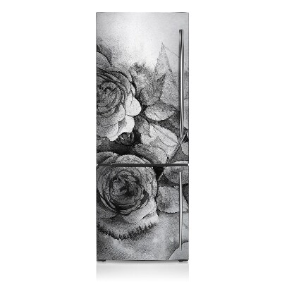 Magnetische bedrukte mat Zwart -witte rozen