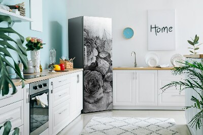 Magnetische bedrukte mat Zwart -witte rozen