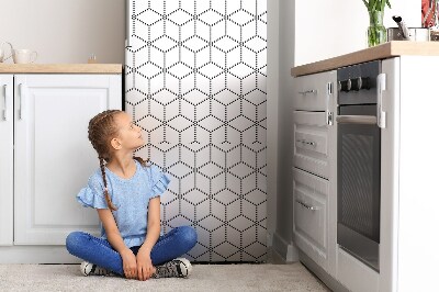 Koelkast magneet Grijze blokjes