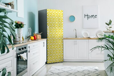 Magnetische bedrukte mat Gele riem
