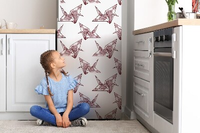 Magnetische bedrukte mat Origami vogels