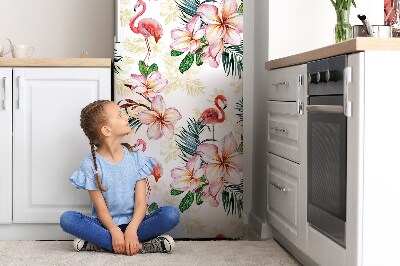 Magnetische bedrukte mat Vlammen in bloemen