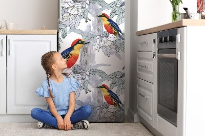 Magnetische bedrukte mat Geschilderde vogels