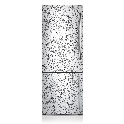 Koelkast magneet Doodle -patroon