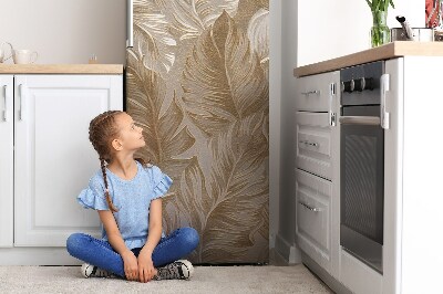 Magnetische bedrukte mat Gouden bladeren