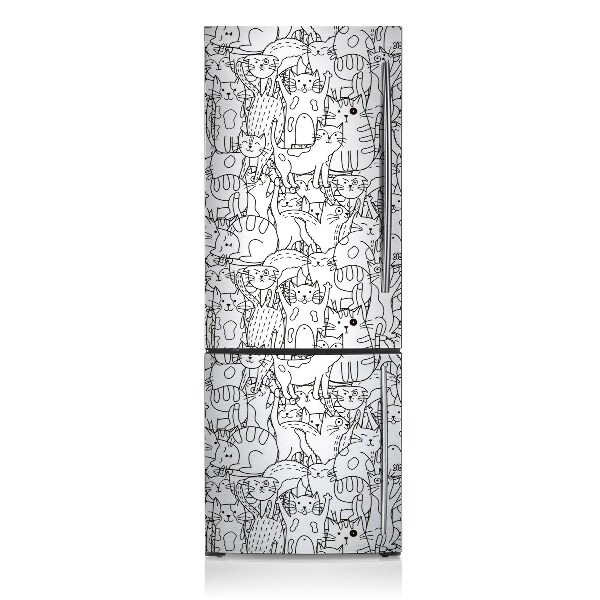 Koelkast magneet Doodle -stijl katten