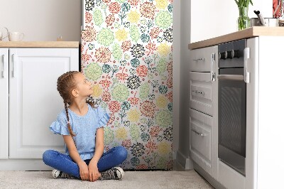 Magnetische bedrukte mat Bloemen en harten