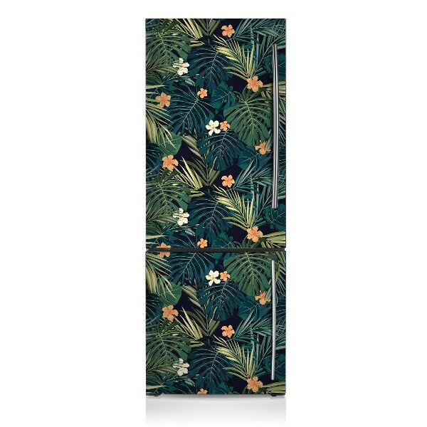 Magnetische bedrukte mat Bloemen en bladeren