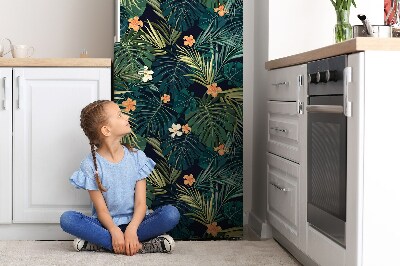 Magnetische bedrukte mat Bloemen en bladeren