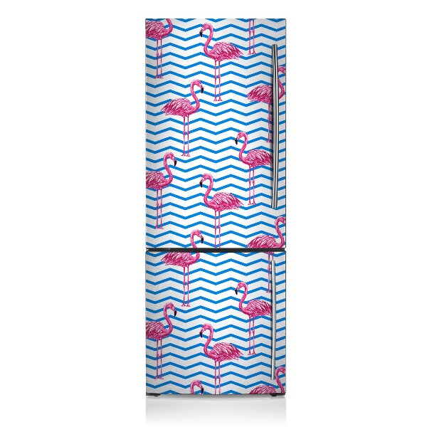 Magnetische bedrukte mat Flamingos