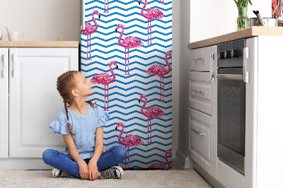 Magnetische bedrukte mat Flamingos