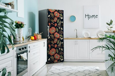 Koelkast magneet Retro bloemen