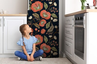 Koelkast magneet Retro bloemen