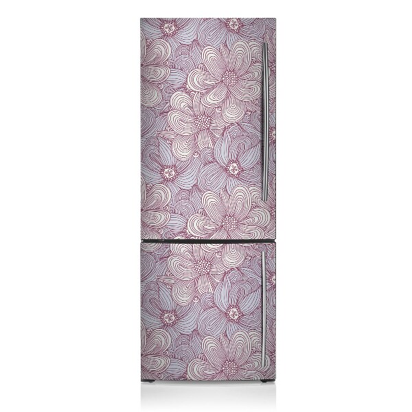 Koelkast magneet Doodle -bloemen