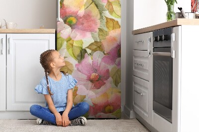 Magnetische bedrukte mat Geschilderde bloemen