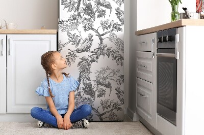 Magnetische bedrukte mat Grijze vogels