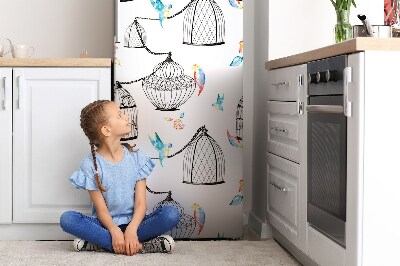 Koelkast magneet Vogelkooi