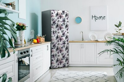 Magnetische bedrukte mat Donkere bloemen