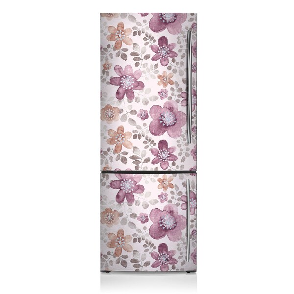 Magnetische bedrukte mat Roze bloemen