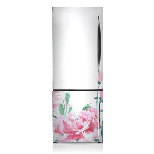 Magnetische bedrukte mat Roze bloemen