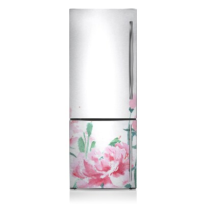 Magnetische bedrukte mat Roze bloemen