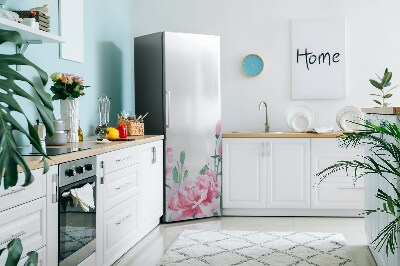 Magnetische bedrukte mat Roze bloemen