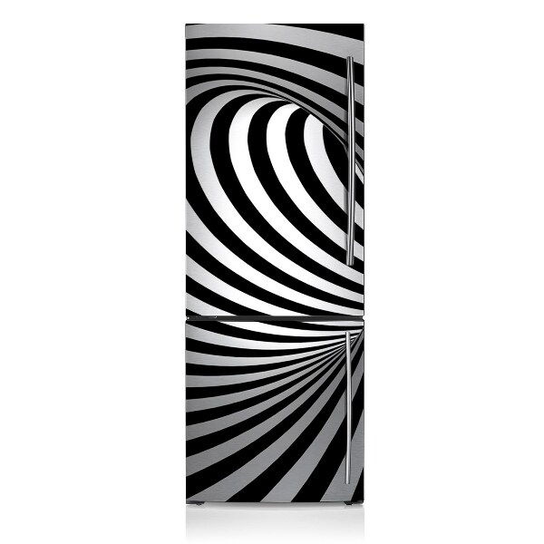 Magnetische bedrukte mat Zwart -witte draaikolk