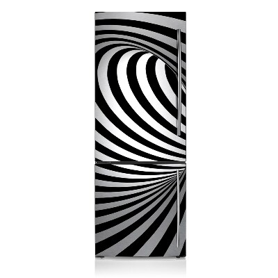 Magnetische bedrukte mat Zwart -witte draaikolk
