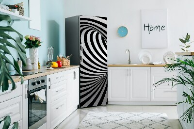 Magnetische bedrukte mat Zwart -witte draaikolk