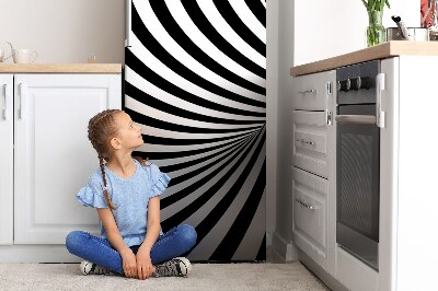 Magnetische bedrukte mat Zwart -witte draaikolk