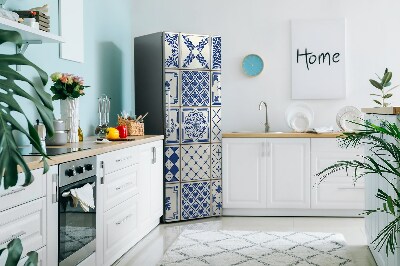 Koelkast magneet Blauwe tegels