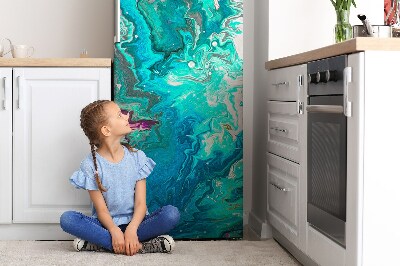 Magnetische bedrukte mat Groene abstractie