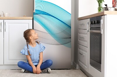 Magnetische bedrukte mat Blauwgrijze strepen