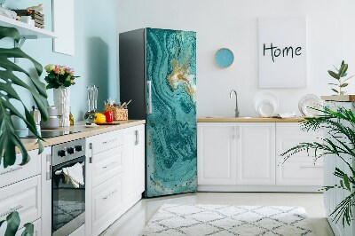 Magnetische bedrukte mat Turquoise marmer