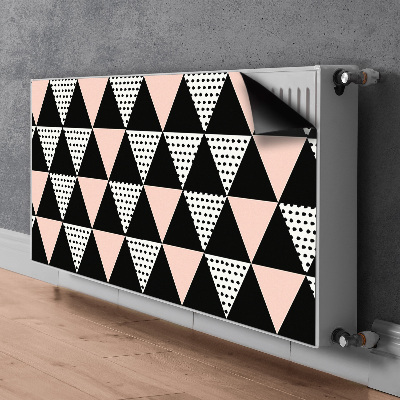 Decoratieve radiatormat Geometrische driehoeken