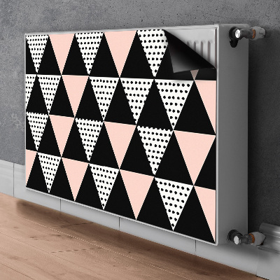 Decoratieve radiatormat Geometrische driehoeken