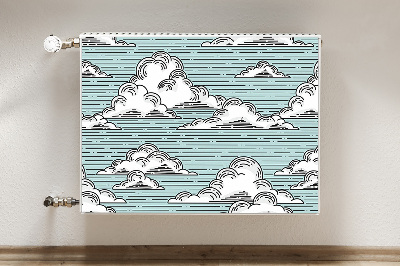 Decoratieve radiatormat Wolken tekening