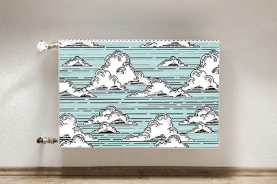 Decoratieve radiatormat Wolken tekening