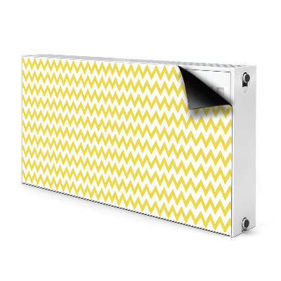 Decoratieve radiatormagneet Gele zigzags