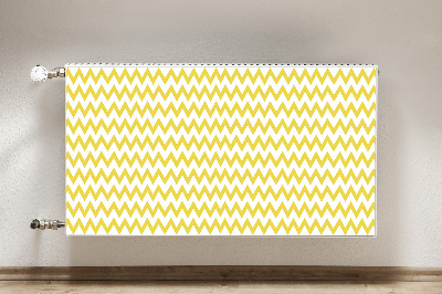 Decoratieve radiatormagneet Gele zigzags