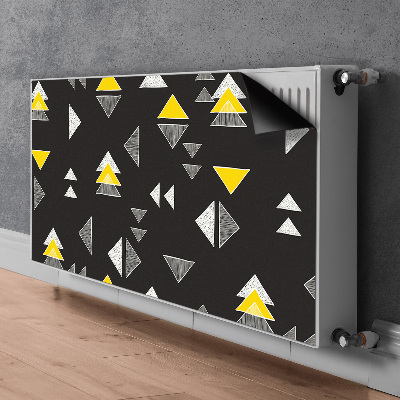 Magnetische radiatormat Getrokken driehoeken