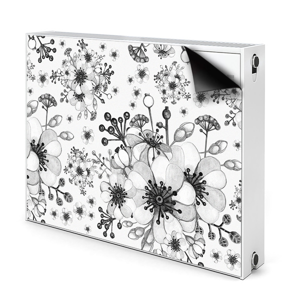 Decoratieve radiatormat Zwart-wit patroon