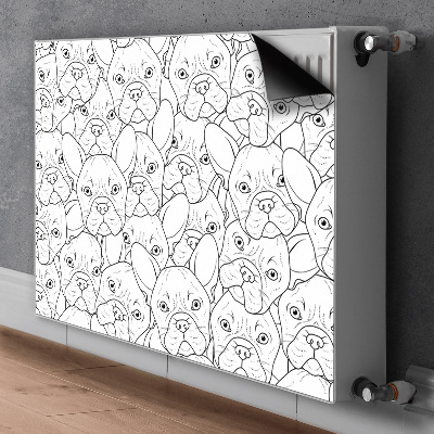 Magnetische mat voor de radiator Bulldoghond