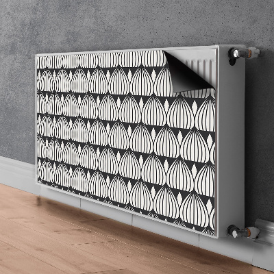 Magnetische radiatormat Retro patroon